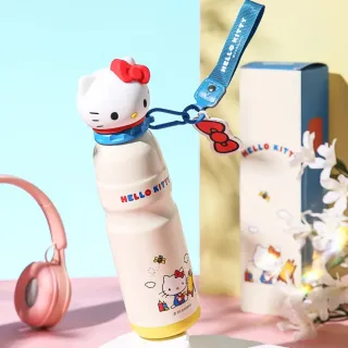 【BEDDY BEAR 杯具熊】運動保溫杯600ml 藝術kitty(卡通、保溫杯、萌趣、保溫瓶、不鏽鋼)