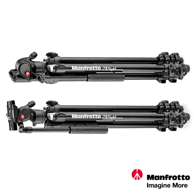 【Manfrotto 曼富圖】290系列套組 輕巧三節腳架+Befree Live油壓雲台套組 MK290LTA3-V(公司貨)