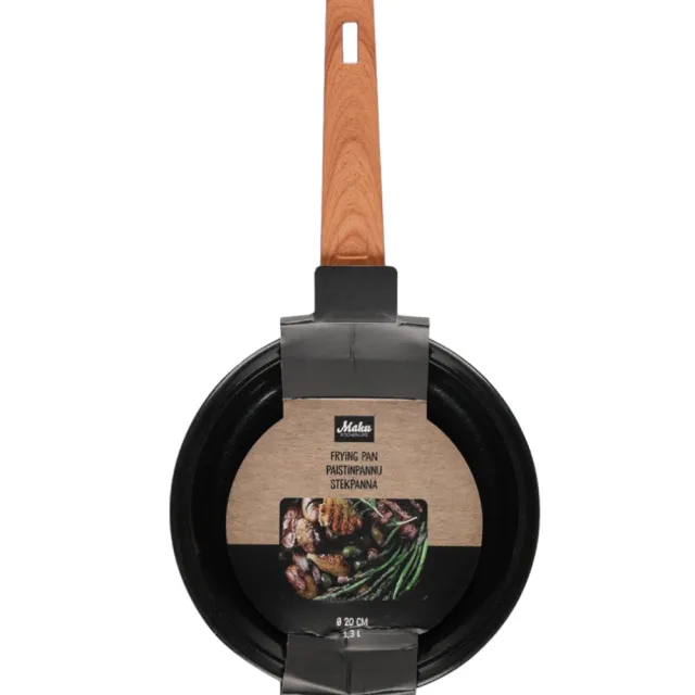 【Maku Kitchen Life】鑄鋁單柄平底煎鍋-20cm/1.3L(鋁合金鍋身｜輕量耐用好操作)