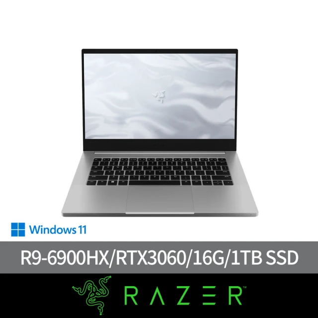 Razer 雷蛇 14吋R9 144Hz電競筆電(Blade/R9-6900HX/RTX3060/16G/1TB SSD/Win 11)