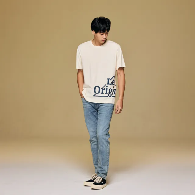 【Lee】男裝 短袖T恤 / 水柔棉 側邊三角LOGO 共2色 舒適版型(LB402015173 / LB402070179)