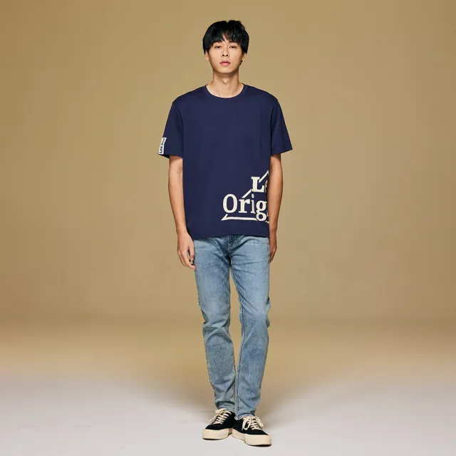 【Lee】男裝 短袖T恤 / 水柔棉 側邊三角LOGO 共2色 舒適版型(LB402015173 / LB402070179)