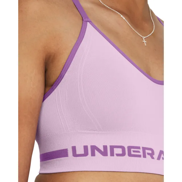 【UNDER ARMOUR】UA 女 Seamless 低衝擊運動內衣_1357719-543(紫)