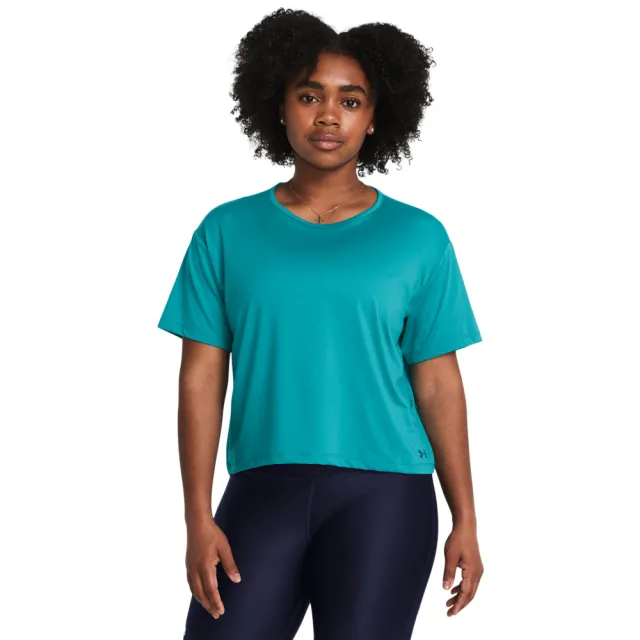 【UNDER ARMOUR】UA 女 Motion 短袖T-Shirt_1379178-465(藍綠色)