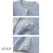 【SAS】小香風針織外套-藍色款(寬鬆毛衣外套 亮絲馬海毛外套 秋冬外套女 針織外套 SN153C)
