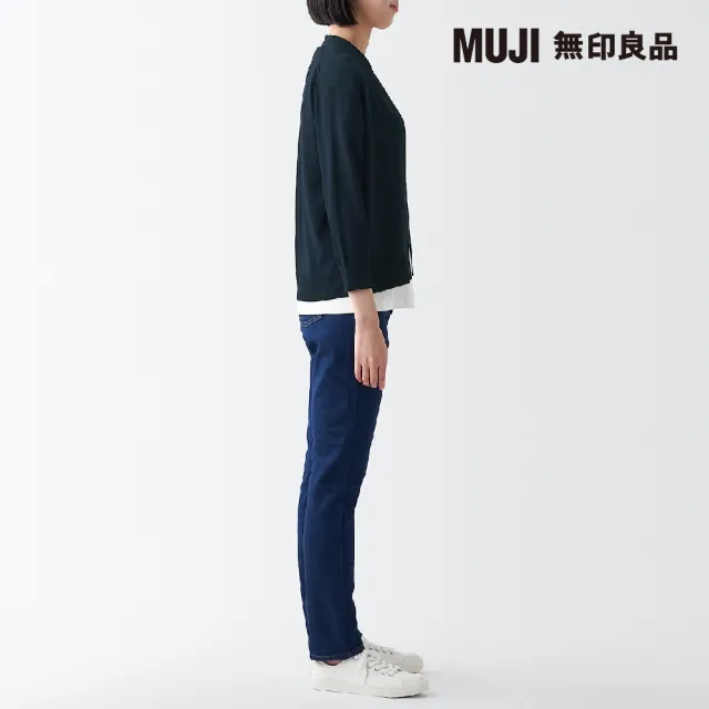 【MUJI 無印良品】女強撚短版七分袖開襟衫(共4色)