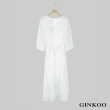【GINKOO 俊克】雨紋雪紡洋裝
