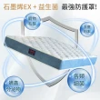 【LooCa】石墨烯EX抗敏防蹣+護框獨立筒床墊(加大6尺-送防蹣噴霧150ml)