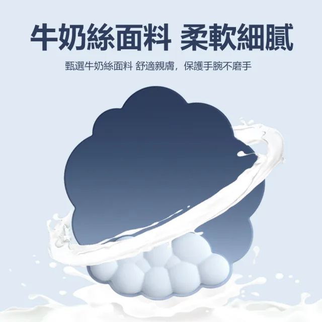 【Nil】漸變雲朵護腕滑鼠墊套裝 記憶棉矽膠鍵盤手腕托 防水透氣手腕墊(護手托 護腕托)