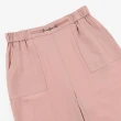 【ILEY 伊蕾】萊賽爾針織布寬褲(粉色；M-XL；1241016708)