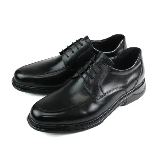 【CITY GOLF】經典休閒軟墊舒適素面綁帶德比鞋 黑色(GF312019-BL)
