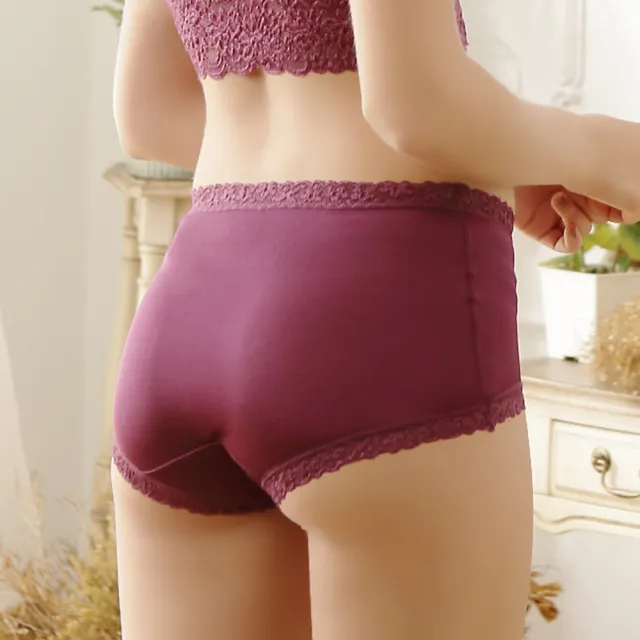 【ANLICO】1件組  100%蠶絲 輕透無痕零著感蠶絲內褲-深紫