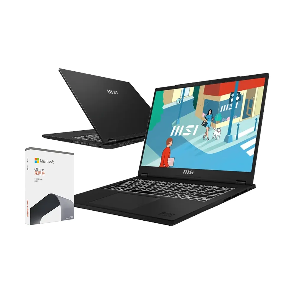 【MSI】Office 2021★14吋i9 輕薄效能筆電(Modern 14 H/i9-13900H/32G/1TB SSD/W11P/D13MG-043TW)