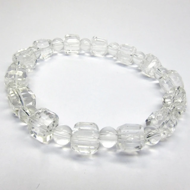 小樂珠寶 高檔白水晶 手珠手鍊稀有大顆款RR41(圓珠款或造