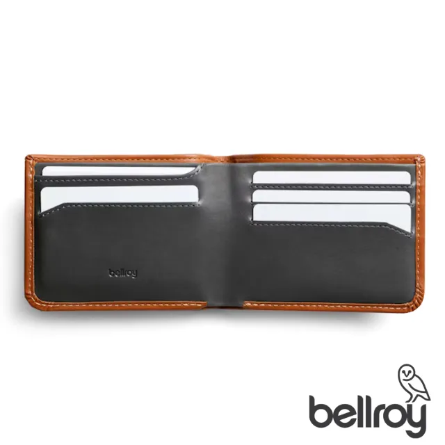 【Bellroy】Hide & Seek Lo 系列真皮橫式零錢短夾(焦糖棕)