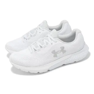 【UNDER ARMOUR】慢跑鞋 W Charged Rogue 4 女鞋 白 灰 網布 透氣 回彈 雙密度 運動鞋 UA(3027005100)