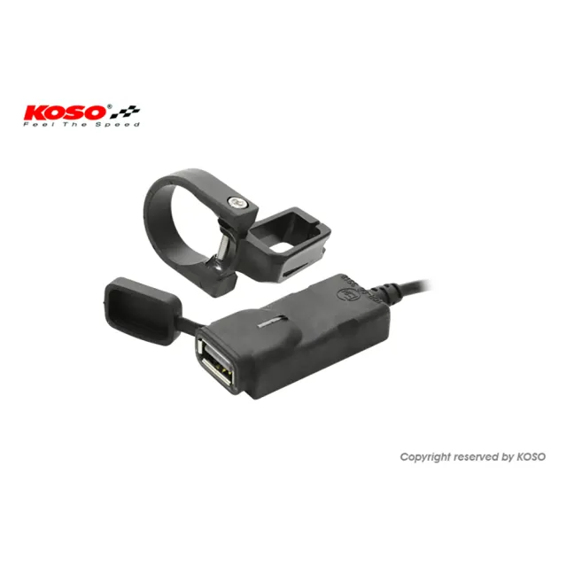 【KOSO】單孔USB充電器 QC3.0(機車 單孔USB充電器 機車用 車用充電器)