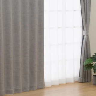 【NITORI 宜得利家居】遮光2級 隔熱 窗簾兩件組 PK021 GY 100×178×2(窗簾 遮光 隔熱)