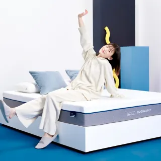 【Lunio】NoozMoonlight雙人加大6尺記憶床+枕(英國工藝涼爽透氣 專為台灣人所打造 低預算必收)