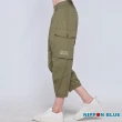 【BLUE WAY】女裝 棒系列龍貓賜福繡花純棉氣球褲 休閒褲-日本藍