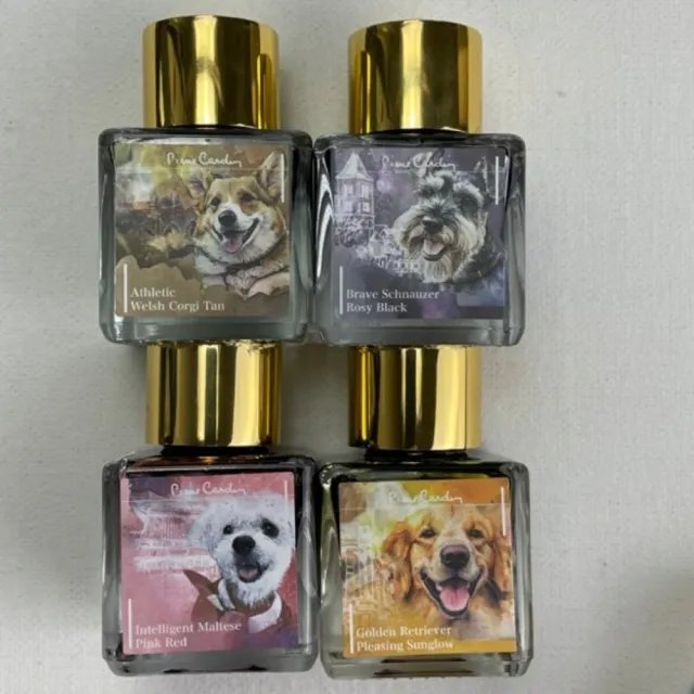 【pierre cardin 皮爾卡登】愛犬閃粉系列 陽光黃金獵犬(墨水)