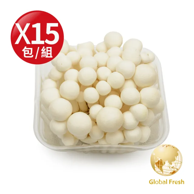 【盛花園蔬果】南投國姓鄉美白菇150g x15包(溫控栽培)