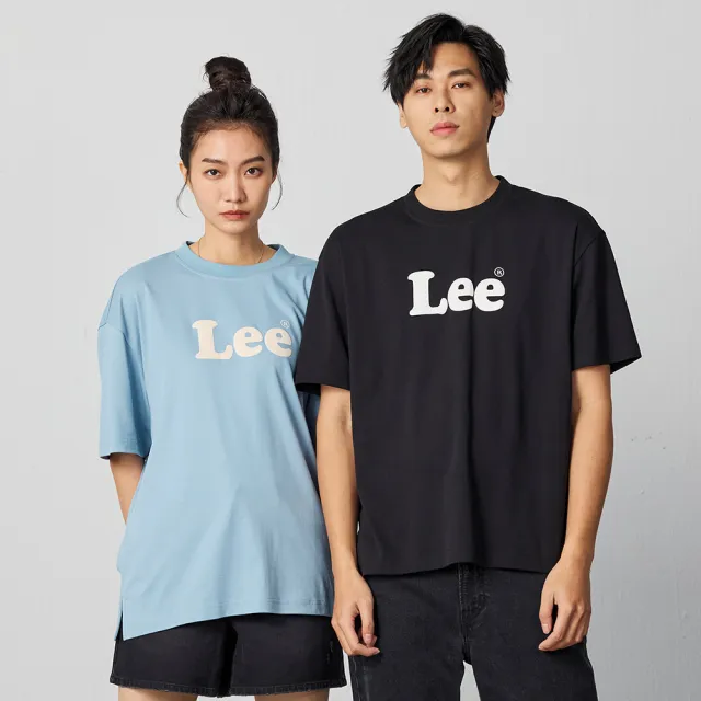 【Lee】男女同款 短袖T恤 / 水柔棉 胸前LOGO 共3色 男女共版(LB402055)