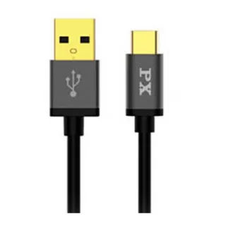 【PX 大通】UAC2-0.25B(USB 2.0 A to C 高速充電傳輸線 0.25米)