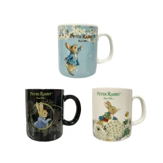 【PETER RABBIT 比得兔】經典杯型陶瓷馬克杯2入組(限時搶購↘送2入比得兔杯墊)