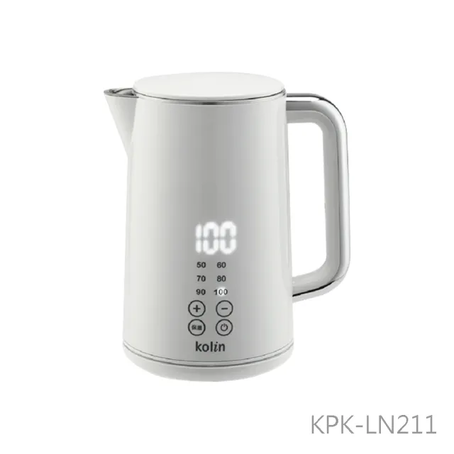 【Kolin 歌林】1.7L 316不鏽鋼智能溫控快煮壺(KPK-LN211 KPK-LN212)