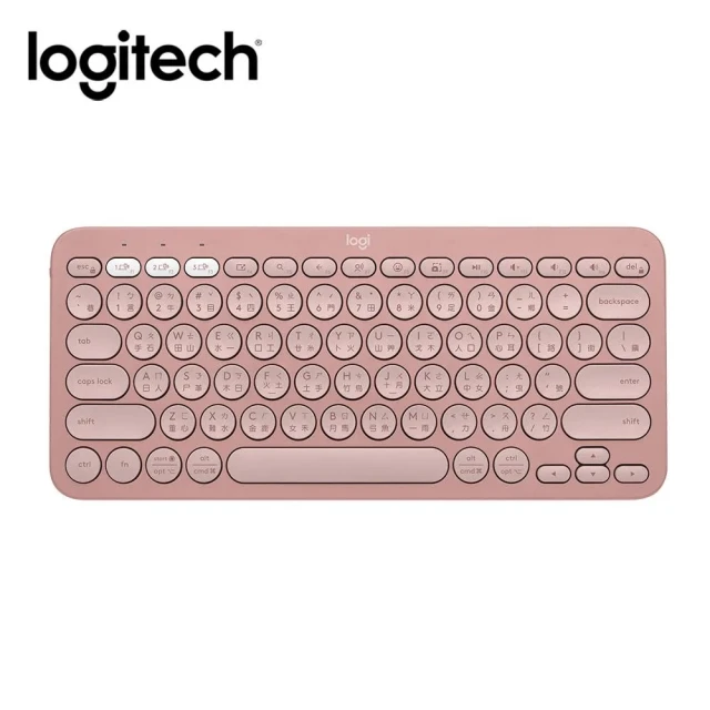Logitech 羅技Logitech 羅技 K380S 跨平台藍牙鍵盤 玫瑰粉