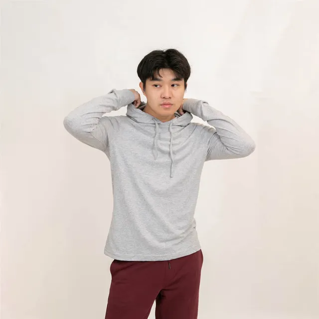 【Tommy Hilfiger】Tommy Hilfiger 薄帽T 電繡logo 純棉 大尺碼 長袖 連帽 無刷毛 帽T 平輸品(帽T 9201AA3)
