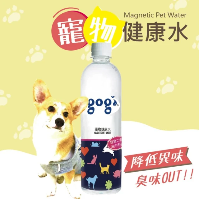 gogi寵物健康水 600ml/24瓶(泌尿道保健專用/有效降低寵物之異味)