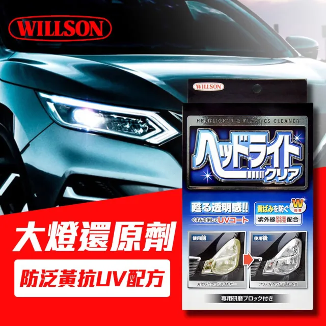 【WILLSON】燈殼還原劑 防泛黃抗UV配方 70ml(車麗屋)