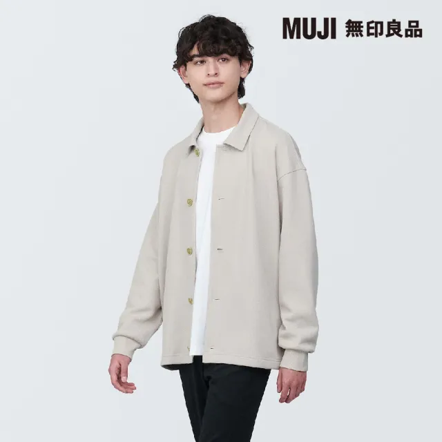 【MUJI 無印良品】男二重織襯衫式開襟衫(共4色)