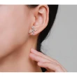 【925 STARS】純銀925耳環 美鑽耳環/純銀925微鑲美鑽鋯石趣味小人造型耳環(2色任選)