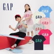【GAP】兒童裝 Logo純棉圓領短袖T恤-多色可選(兩件組)