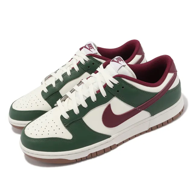 【NIKE 耐吉】Dunk Low Retro Gorge Green 男鞋 女鞋 聖誕配色 低筒 休閒鞋(FB7160-161)