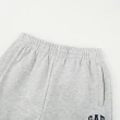 【GAP】男童裝 Logo束口鬆緊褲 碳素軟磨法式圈織系列-灰色(429343)
