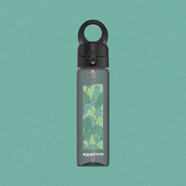 【RHINOSHIELD 犀牛盾】AquaStand磁吸水壺-Tritan輕量瓶800ml 附吸管 MagSafe兼容手機支架水壺(獨家設計款)