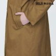 【MUJI 無印良品】女吉貝木棉混鋪棉折領大衣(共3色)