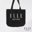 【ELLE ACTIVE】品牌經典帆布袋-黑色(EA24M2FN202#99)