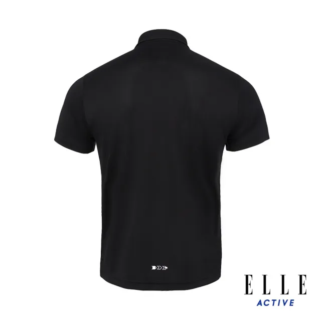【ELLE ACTIVE】男款 法式經典短袖POLO衫-黑色(EA24M2M1101#99)