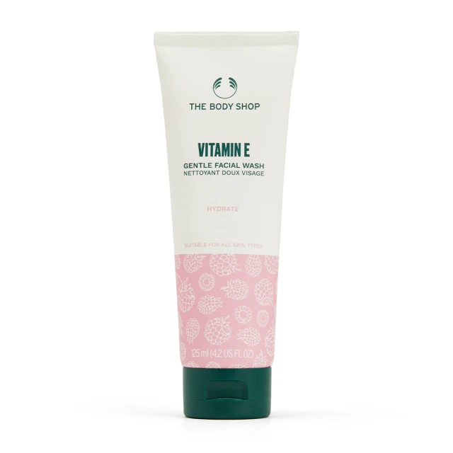 【THE BODY SHOP 美體小舖】維他命E保水潔顏乳(125ML/洗面乳/保水/保濕)