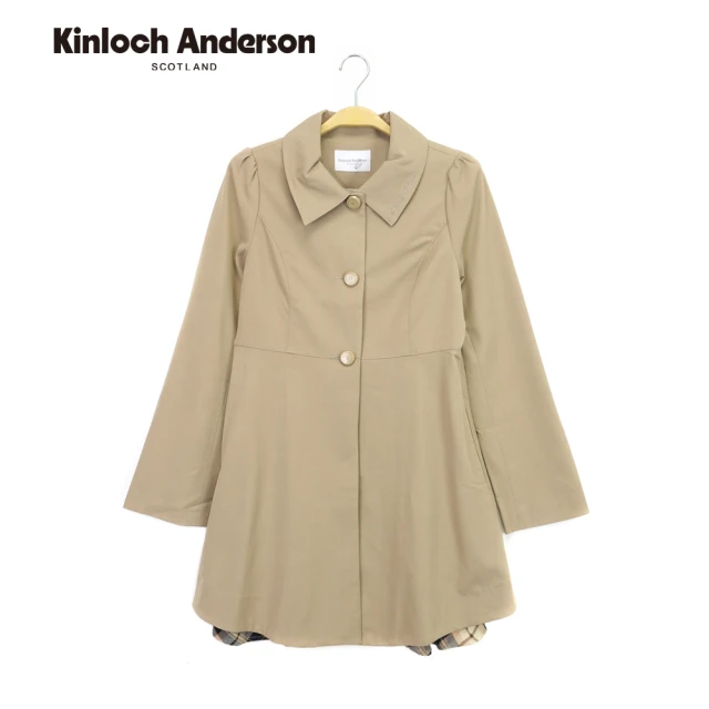 Kinloch Anderson 時尚格紋內裏拼接洋裝外套 金安德森女裝(KA0465608)