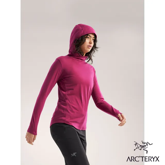 【Arcteryx 始祖鳥官方直營】女 Lana 羊毛套頭衫(日暮紅)