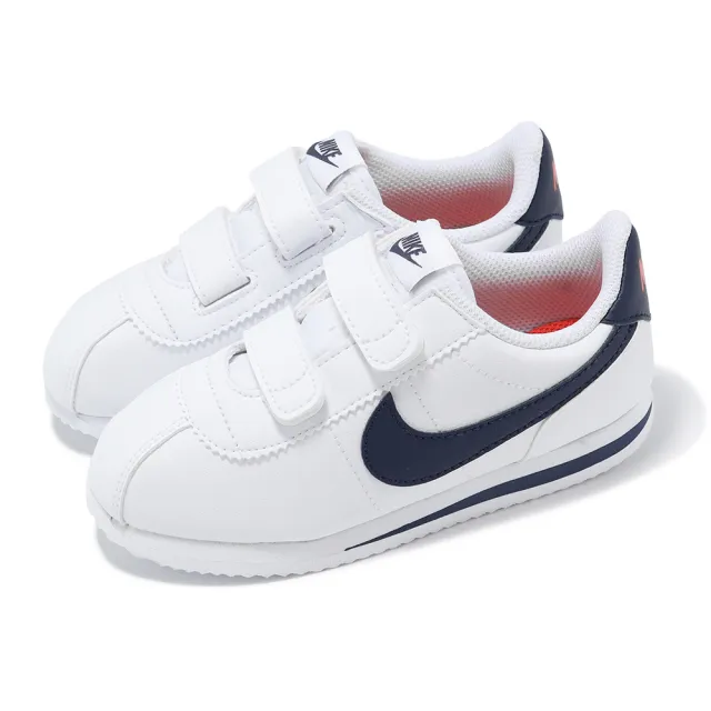 【NIKE 耐吉】童鞋 Cortez Basic SL TDV 阿甘鞋 經典 小童 魔鬼氈 親子鞋 單一價(904769-109)