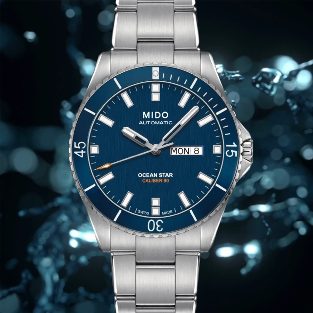 MIDO 美度 OCEAN STAR 海洋之星 80小時動力儲存 潛水機械腕錶(M0264301104100)