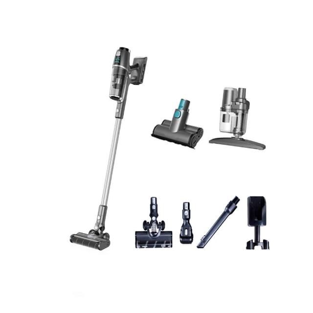 HERAN禾聯 HVC-35EP010 無線吸塵器，搭載HEPA濾網與無刷馬達，輕量設計僅1.1kg~2kg，手持直立兩用模式，適合乾式清潔。適用於木材、鋼材、床墊、大理石、磁磚、長毛地毯、短毛地毯、強化地板、木地板、深色地板、油布、貼皮等多種表面，噪音控制在71-80dB，低音運作舒適無擾。高效吸塵，輕鬆打理家居，為您帶來潔淨生活。