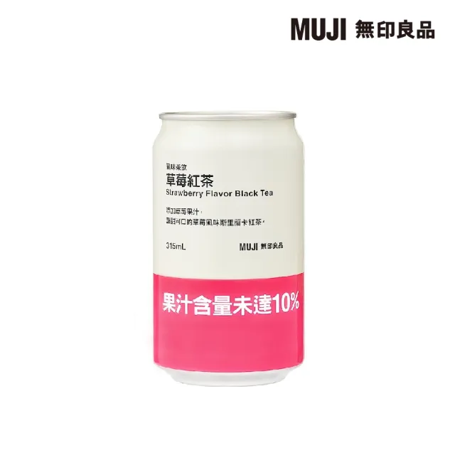 【MUJI 無印良品】綜合風味茶飲 ３１５ｍｌ*6(水蜜桃紅茶*2、草莓紅茶*2、荔技紅茶*2)